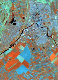 Družicová snímka Landsat (Eurimage Landsat Gallery)